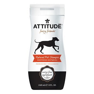 Attitude Furry Friends Shampooing Natural Pet apaisante farine d'avoine, 8 Ounce