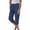 01_Dark Blue, variant on Women's Effortless Everyday Wide Leg Casual Pants With Elastic Waist Solid Color Comfort Fit Long Trousers