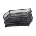 thumbnail image 2 of Desk Organizer File Holder Mesh Desktop File Sorter Organizer Office Accessories with 3 Drawers, 2 of 8