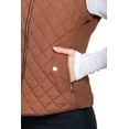 thumbnail image 4 of NE PEOPLE Women’s Quilted Vest – Lightweight Sleeveless Full Zip Up Casual Stand Collar Padding Gilet Jacket with Pockets NEWV40 New Camel S, 4 of 7