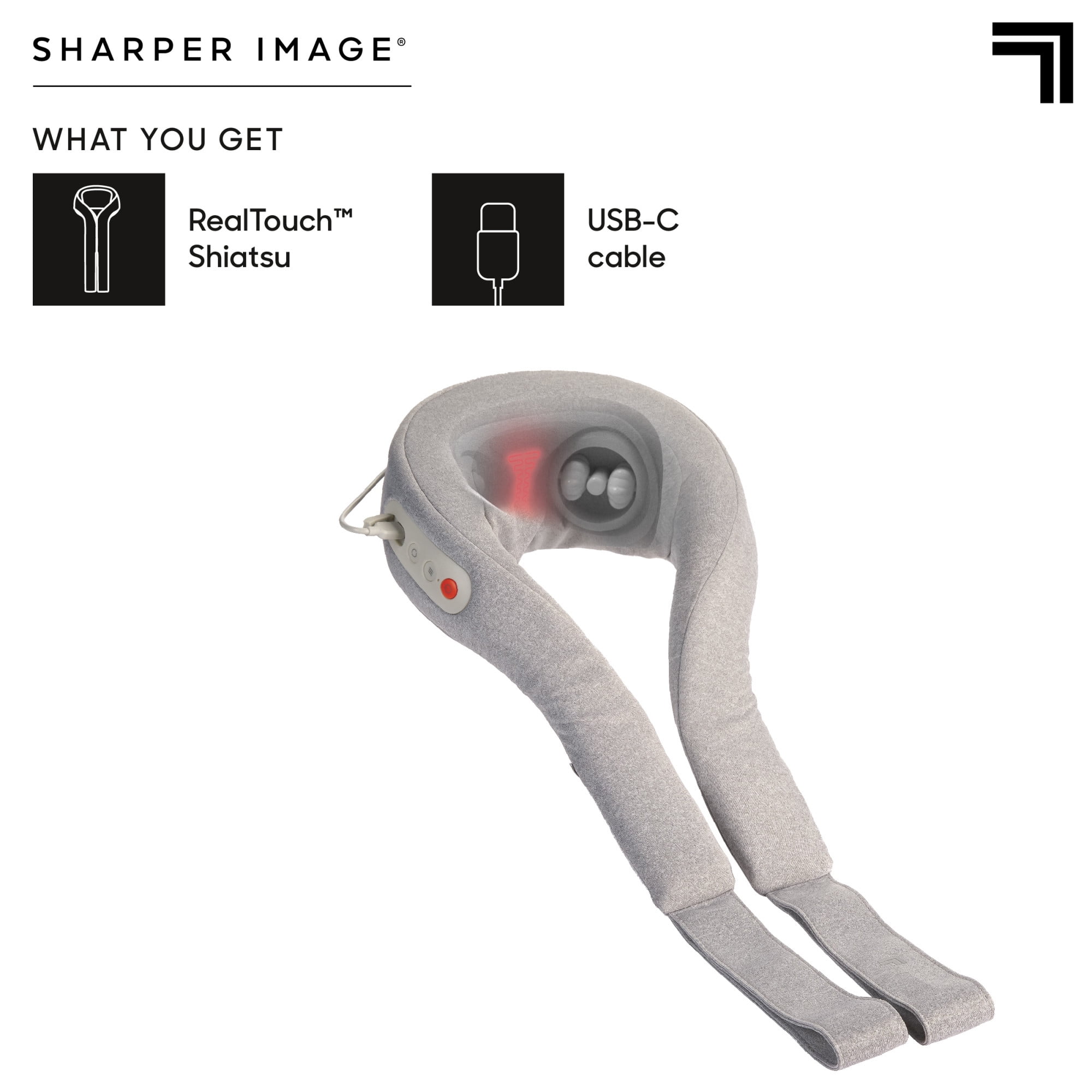 Sharper Image® Neck Tens Muscle Stimulator with Soothing Heat & Wireless  Remote, Pain Relief Therapy With 3 Massage Modes & 15 Intensity Levels, USB  Rechargeable, 4 Hour Battery Life 