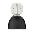 thumbnail image 6 of Yep by Golden Lighting Zoey 1-light Wall Sconce in Pewter and Matte Black shade, 6 of 7