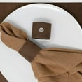 thumbnail image 2 of OOKWE Set of 4 Leather Napkin Holder Leather Ring Table Decoration Snap Napkin Ring, 2 of 19