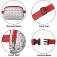 thumbnail image 5 of White Christmas Deer and Tree Pattern Cute Fanny Packs for Women,Travel Waterproof Crossbody Fanny Bags Waist Purse for Women Anti Theft Adjustable Strap for Running Travel Cycling, 5 of 6