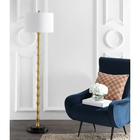 Safavieh Kolten Solid Glam 60.5 in. H Floor Lamp, Antique Brass