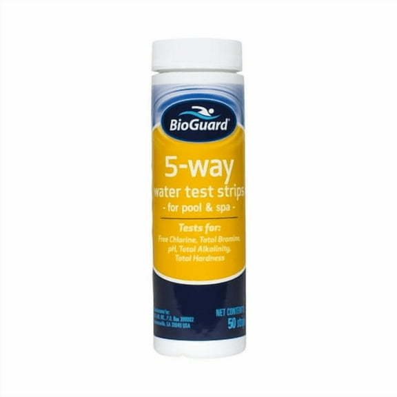 BioGuard Brand 5-Way Water Pool and Pond Test Strips