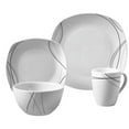 thumbnail image 2 of Tabletops Gallery Alec Square 16 Piece Dinnerware Set, Viney Pattern, 2 of 2