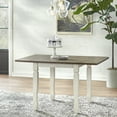 thumbnail image 3 of TMS Maryland 5-Piece Indoor Dining Set, Includes Drop-Leaf Table and Chairs, Walnut/Antique White, 3 of 10