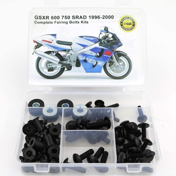 Xitomer Ensembles Complets de Boulons de Carénage, Compatibles avec SUZUKI GSXR 600/750 SRAD 1996 1997 1998 1999 2000, Kits de Montage