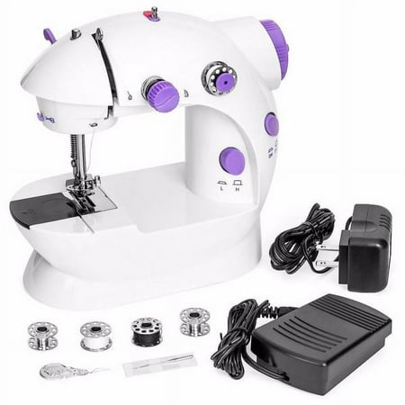sewing machine craft sewing machine portable home electric small desktop multi-purpose sewing machine manual sewing machine white-purple Sewing Machine Process Sewing Machine Portable Household Electr