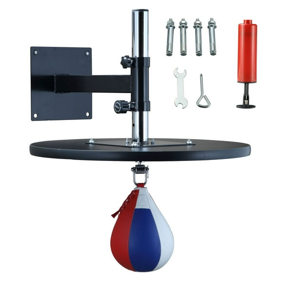 Speed Bag Platform Wall Mounted - Adjustable Boxing MMA Training Set - Fitness Reflexes & Coordination - Heavy Duty Steel - 28" x 23.5" x 26.75"