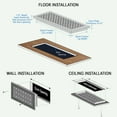 thumbnail image 6 of Achtek Air Return 10"x12" (Overall Size 12"x14") | Cast Aluminum Air Grille | HVAC Duct Cover for Home Ventilation, 6 of 11