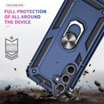 thumbnail image 5 of for Galaxy-A35-5G-Case with Stand, Samsung A35 5G Case with Tempered Glass Screen Protector and Camera Lens Protector, Heavy Duty Rugged Protective Case Cover Galaxy A35 5G, Blue, 5 of 14