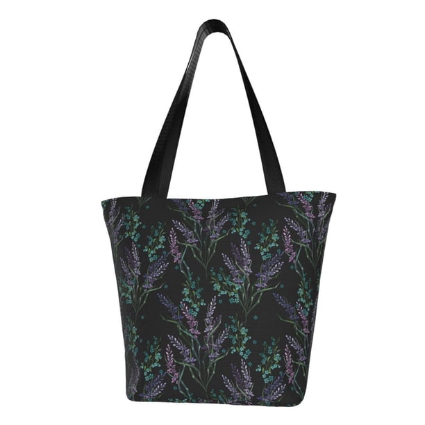 Easygdp Lavender Flowers Bolso de Hombro para Mujer, Bolso Bandolera y Cartera de Mano Elegante para Uso Diario