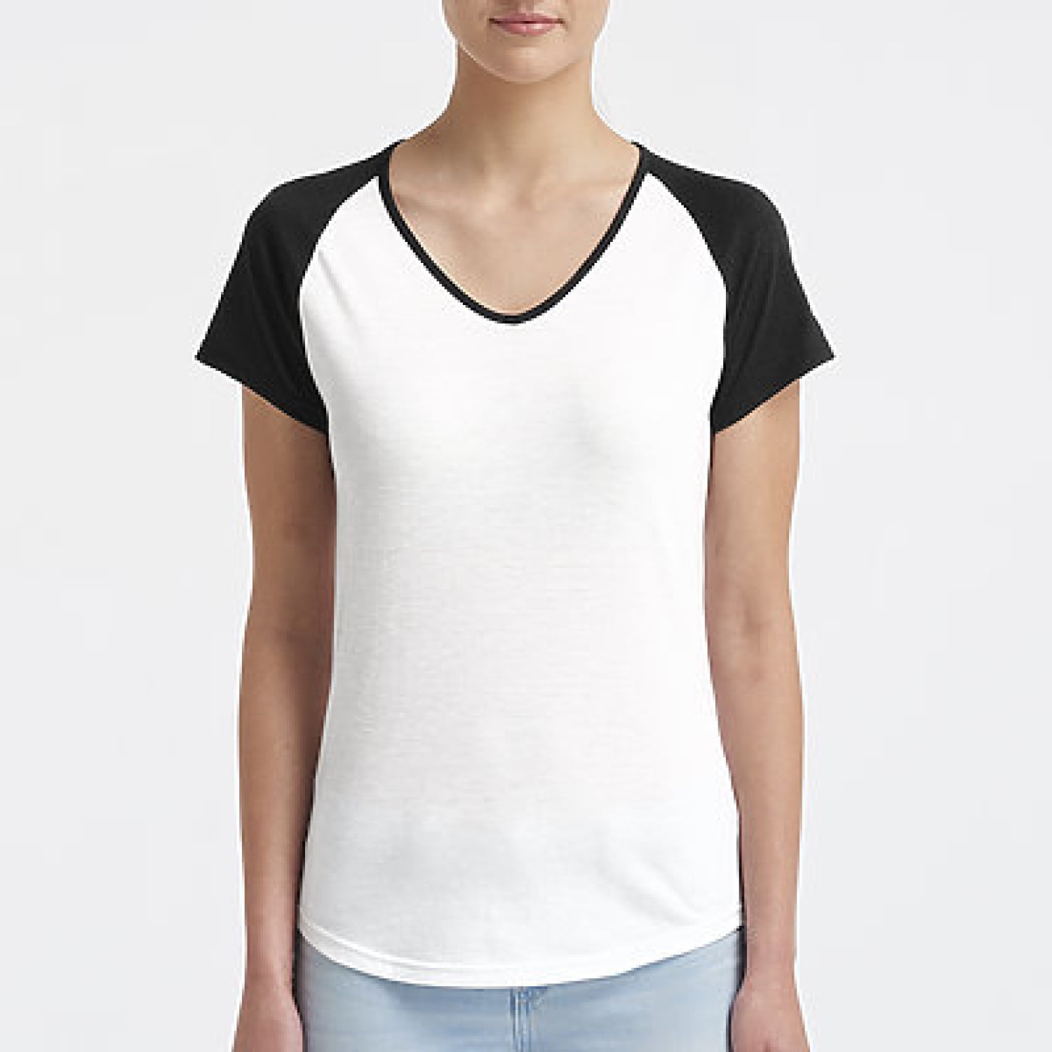Anvil Anvil Women's TriBlend VNeck Raglan Tee 6770Vl