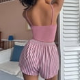 thumbnail image 4 of Pijama de verano para mujer, de dos piezas, sexy, camisola, chaleco, pantalones cortos, ropa para el hogar, pijama, 4 of 5