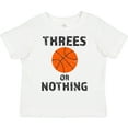 thumbnail image 3 of Inktastic Basketball Threes or Nothing Boys or Girls Toddler T-Shirt, 3 of 5