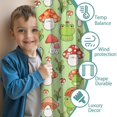 thumbnail image 3 of Blackout Kids Curtains,Red Mushroom Frog Green Pattern Childrens Insulated Curtains Set Of 2,Bedroom Essentials,Toddler Room Decor 42"x84", 3 of 5