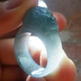 thumbnail image 5 of Icy Blue Water Green Lavender Natural A JADE Jadeite Dragon Pi Xiu RING USA. 8 RING 690179 TN, 5 of 10