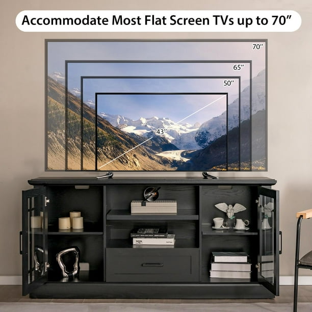 Giantex TV Stand for TV up to 70 Inch Farmhouse Tall Media