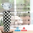 thumbnail image 6 of 30 Oz Checkered Tumbler with Handle Lid and Straw, Checkered Tumbler Water Bottle Travel Coffee Cup Mug,Checkered Gifts for Women Men, 6 of 6