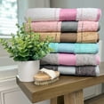 thumbnail image 3 of Kafthan  Textile Fishbone Turkish Cotton Bath Towels (Set of 2) - 59"L x 35"W x 0.5"H Light Gray, 3 of 5