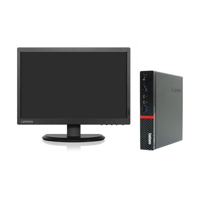 PC Lenovo Tiny M900 Intel Core i5-6 con 4 GB y 240 GB SSD con Monitor de 20p WIFI Thinkcentre Clase A