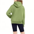 thumbnail image 3 of Gubotare Girls Hoodie - Cozy Soft Fleece Sherpa Lined Zip Up Hoodie Sweatshirt for Girls Kids Hoodies (Green,5-6 Years), 3 of 6