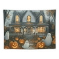 thumbnail image 5 of Fenyluxe  Halloween Cute Ghost Pumpkin Tapestry Wall Hanging Halloween Tapestries Goth Tapestry Horror Tapestry Wall Hanging for Bedroom 40x30inch, 5 of 6