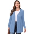 thumbnail image 4 of Daystry Women Casual Lightweight Cardigan Cover Up Open Front Breezy Long Sleeve Summer Blouses, 4 of 11