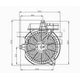thumbnail image 3 of TYC A/C Condenser Fan Assembly Fits select: 2001-2006 HYUNDAI SANTA FE, 3 of 4