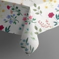 thumbnail image 5 of Pioneer Flower Floral Print Pattern Square Tablecloth,Waterproof Square Table Cover,Wipeable Spillproof Washable Table Cover for Home Kitchen Party Decor 42"X42"(107x107cm), 5 of 6