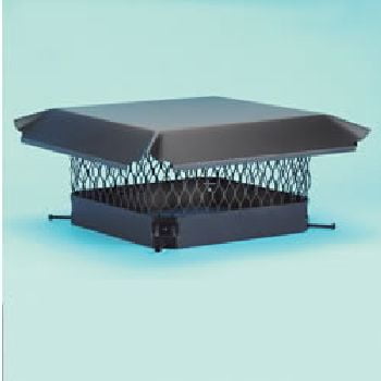 

Hy-C 9 Inch x 18 Black Chimney Cap - 18-Ga 6.5 High Mesh 24-Ga Lid