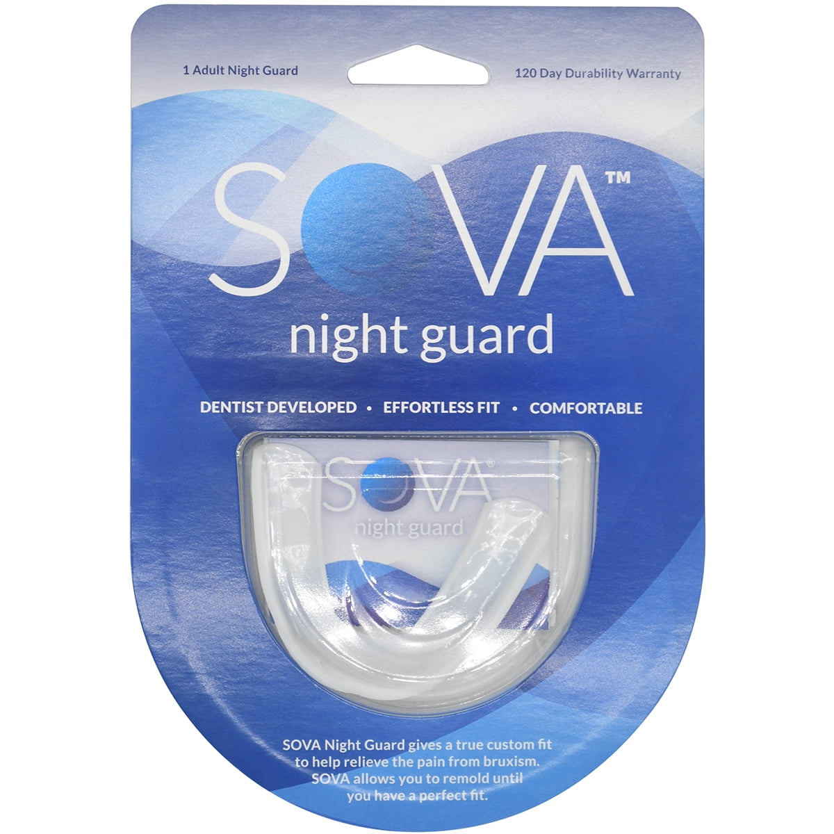 SOVA Night Guard - Protects Against Nighttime Teeth Grinding & Clenching