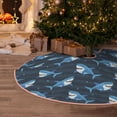 thumbnail image 5 of KLL Christmas Tree Skirt,Party Decorations Farmhouse for Christmas Decorations Holiday Party 30" -Funny Sharks, 5 of 6