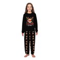 thumbnail image 4 of Cousin Crew Reindeer Matching Family Christmas Pajamas With Dog, Black Holiday PJs, Plus Sizes, With Pockets, 4 of 7