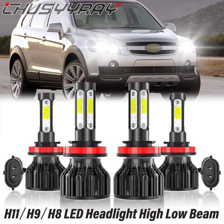 For Chevy Captiva Sport LT Sport Utility 2012-2015 LED Headlight Bulbs Kit 6000K White Qty 4
