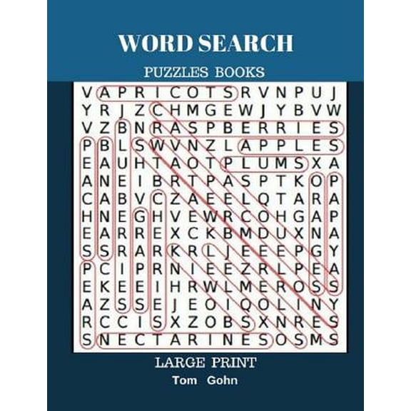 Word Search Puzzles Books Large Print: Find Words 50 Puzzles All Answer Fun Game (Paperback)(Large Print)