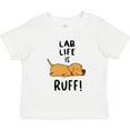 thumbnail image 3 of Inktastic Lab Life is Ruff Yellow Lab Boys or Girls Toddler T-Shirt, 3 of 5