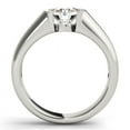 thumbnail image 2 of BEST Jewel 14K White Gold Plated Half Bezel 1.6 Ct Round Cut Moissanite Solitaire Ring for Women - Beautiful Engagement Ring - Perfect Proposal Ring - Elegant Gift - Celebrate Your Love, 2 of 2