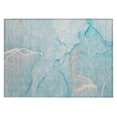 thumbnail image 2 of Addison Rugs Chantille Indoor/Outdoor Transitional Watercolors Teal Washable Rectangle Rug, 1'8" x 2'6", 2 of 6
