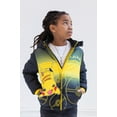 thumbnail image 3 of Pokemon Pikachu Little Boys Zip Up Winter Coat Puffer Jacket Toddler to Big Kid, 3 of 5