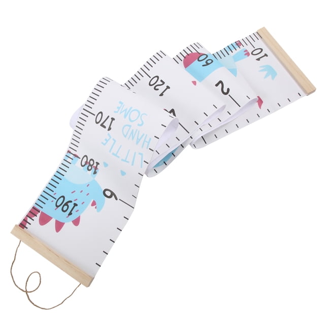 Growth Chart, Wood Frame + Cloth Baby Growth Chart Cute Pattern For Playroom For Children 's Room For Baby Nursery For Children