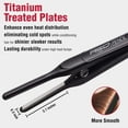 thumbnail image 6 of RED by KISS Titanium Styler Pencil Flat Iron 3/10" – Ultra-Precise Edge & Pixie Cut Styling, 450°F Max Heat, Frizz-Free, Instant Temperature Control, Professional & Home Use, 6 of 8