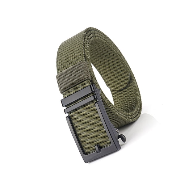 Sonducket Cinturones casuales para hombres Cinturones de golf Cinturones ajustables para hombres para jeans con hebilla deslizante automática Golf ejercito verde Sonducket OD016711-02