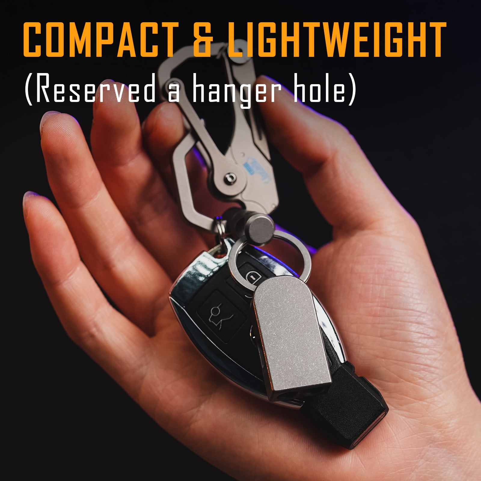 Key Unity Titanium Emergency Whistle, EDC Safety Whistles Necklace Loud up to 130db for Survival, Hiking, Camping, Pets Training, KA25M