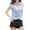 Blue, variant on Summer Hooded T-Shirts Womens Cap Sleeve Hoodies T Shirts Trendy Loose Casual Petite Tops Loungewear Blue, 2XL