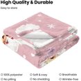 thumbnail image 6 of Christmas Blanket,Cute Santa Claus Pink Christmas Tree Snowflake Warm Throw Blanket 60"x50", 6 of 7