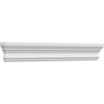 thumbnail image 3 of Ekena Millwork 109" Bottom Width x 112.25" Top Width x 5.50"H x.50"P Seville Crosshead, 3 of 24