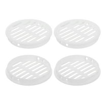 Uxcell Round Soffit Vents 3 inch, 6Pcs White Plastic 80mm Soffit Vent Cover